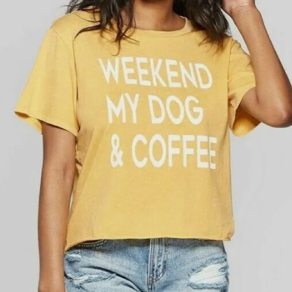 Grayson Threads Tops - Weekend, My Dog + Coffee shirt
